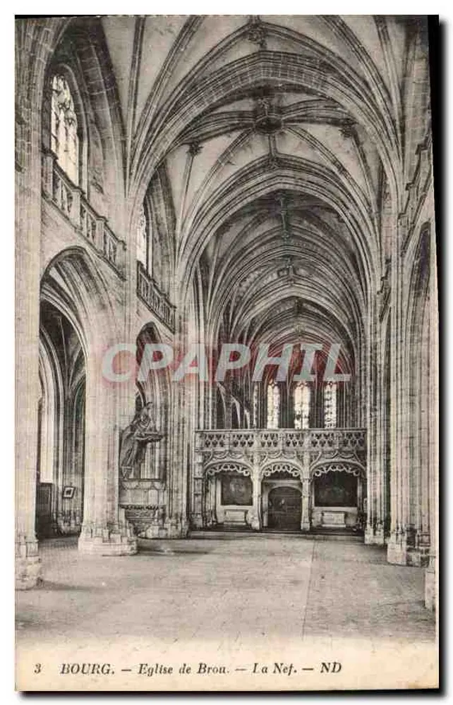Bourg — Igreja de Brou — A Nave — ND - Frente
