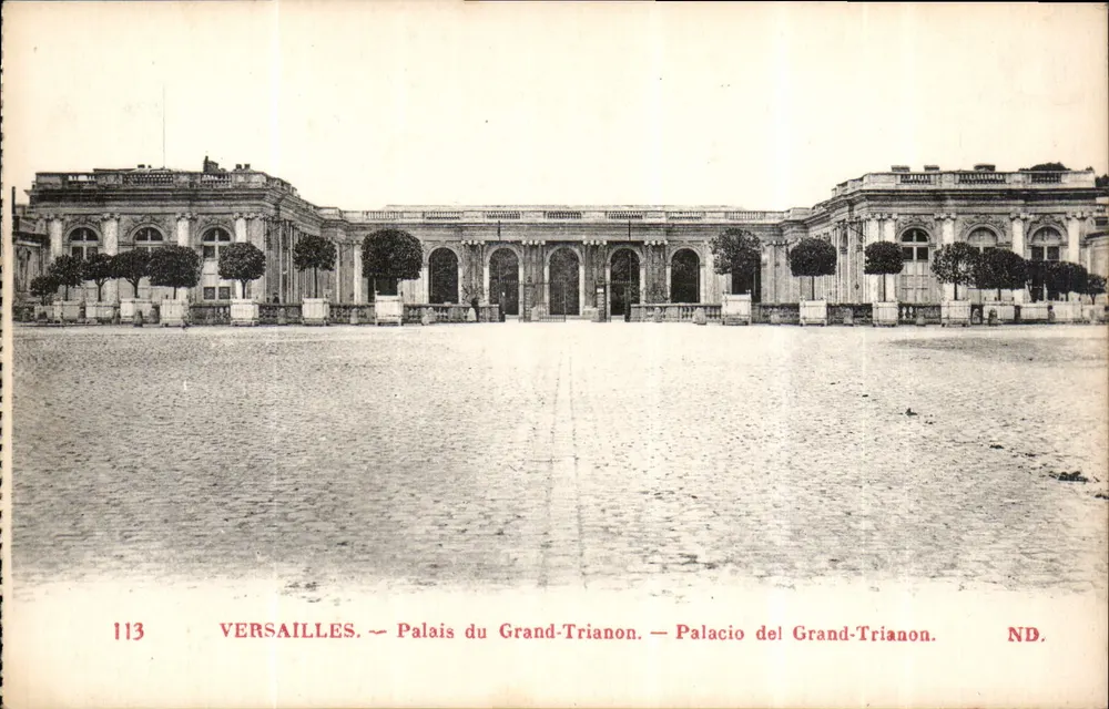 Versailles — Palácio do Grande Trianon — edição especial para passageiros da Cie Générale Transatlantique - Frente