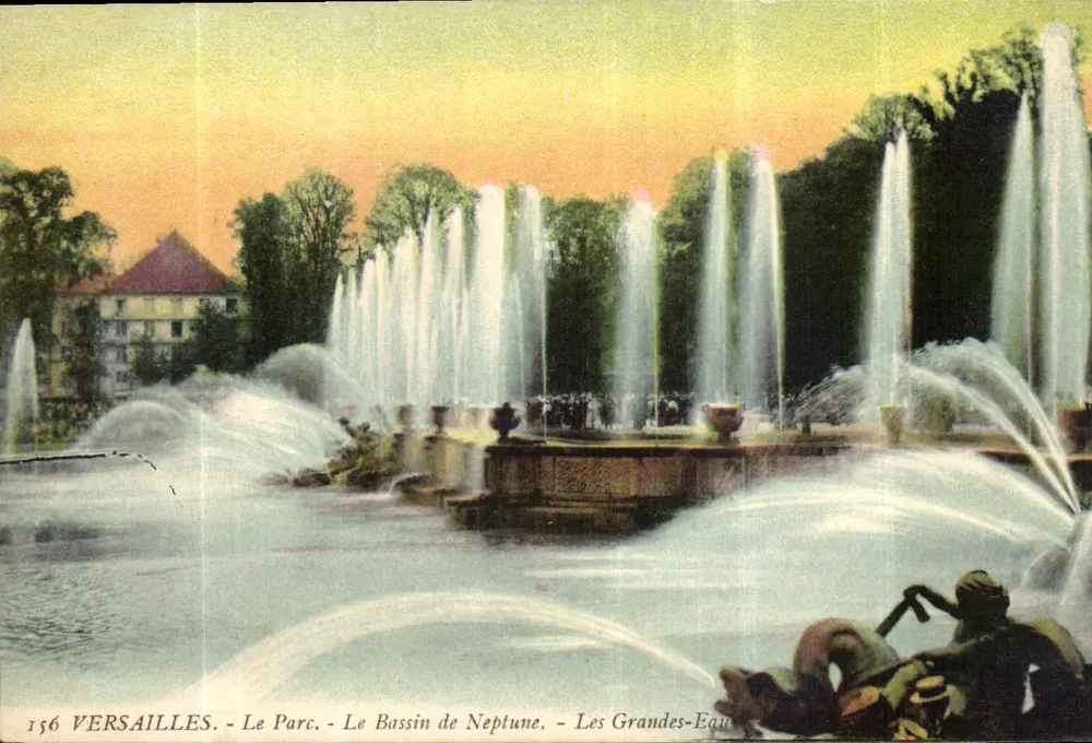 Versailles - Der Park - Der Neptunbrunnen - Nr. 156 - Vorderseite