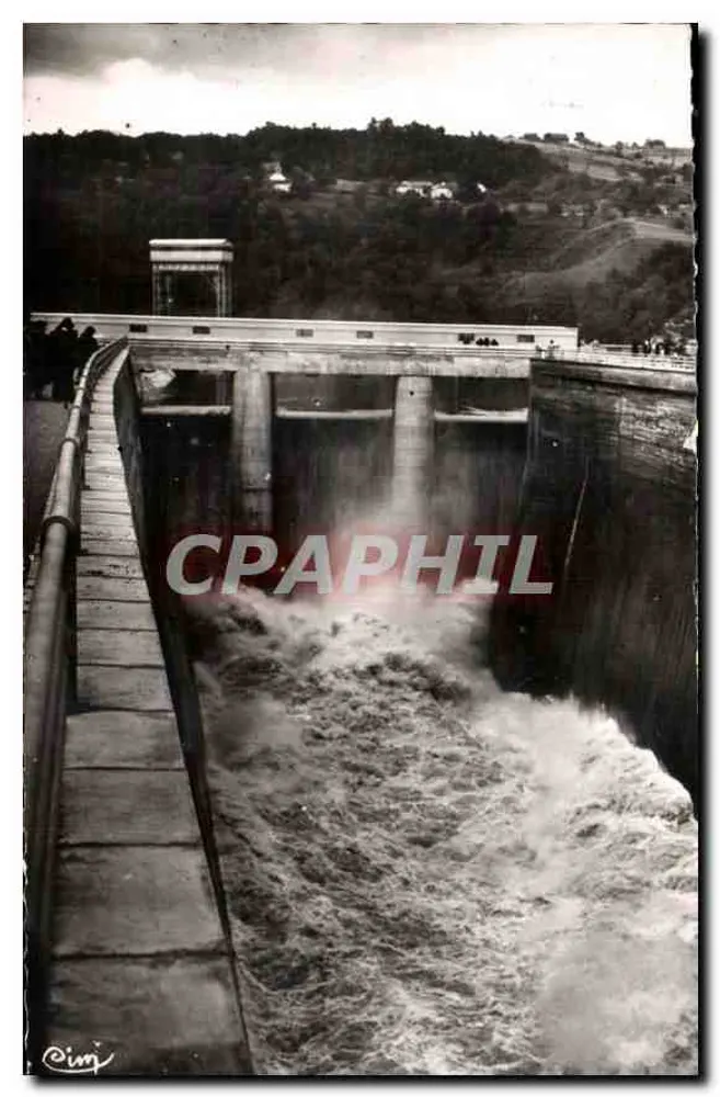 Staudamm Génissiat — Auslassklappen am Überlaufkanal — Edition C.N.R. 1951 - Vorderseite