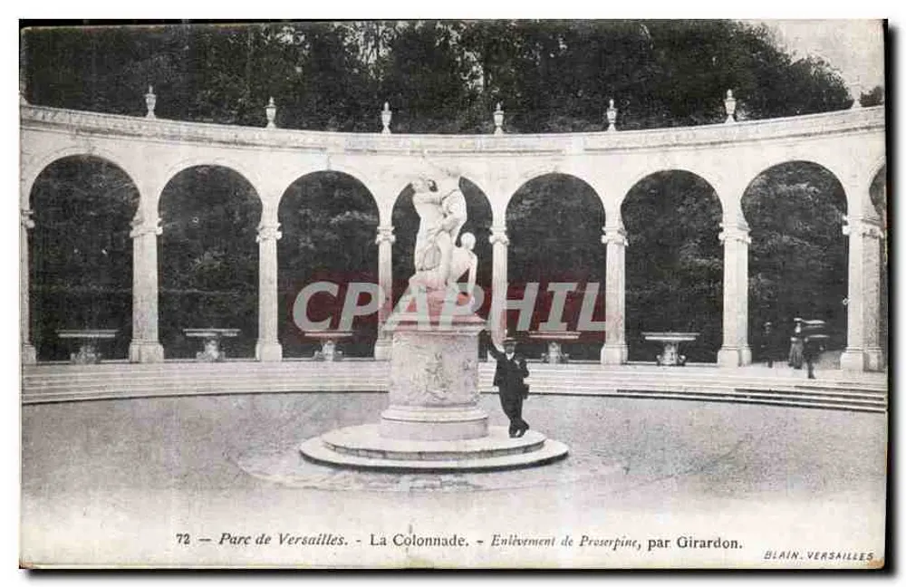 Schlosspark Versailles - Die Säulenreihe - Die Entführung der Proserpine, von Girardon - Vorderseite