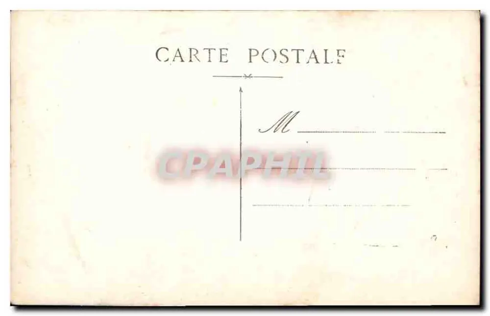 Retrato de homem — Bilhete postal antigo - Verso