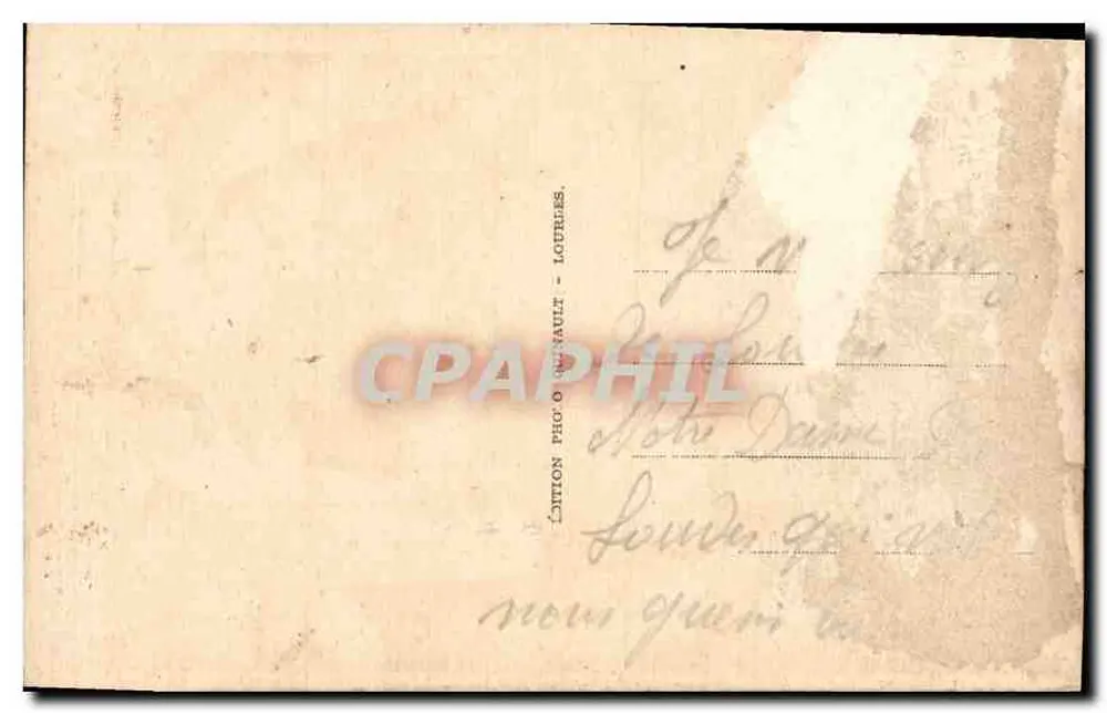 Lourdes - Die Erscheinung der Seligen Jungfrau an Bernadette Soubirous — Édition Photo Renault, n° 80 bis - Rückseite