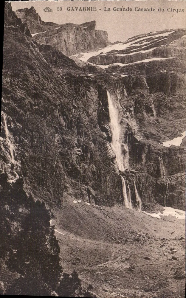 Gavarnie - A Grande Cachoeira do Circo — editor Alsatian des Arts Photographiques, Strasbourg, n° 50 - Frente