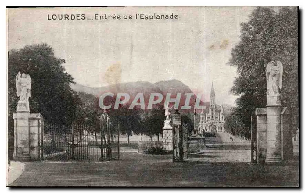 Lourdes — Entrada da Esplanada — Edição Palais du Rocaire - Frente
