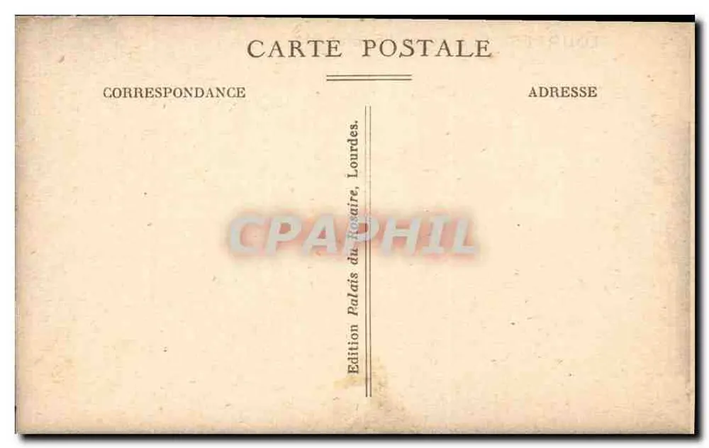 Lourdes — Entrada da Esplanada — Edição Palais du Rocaire - Verso