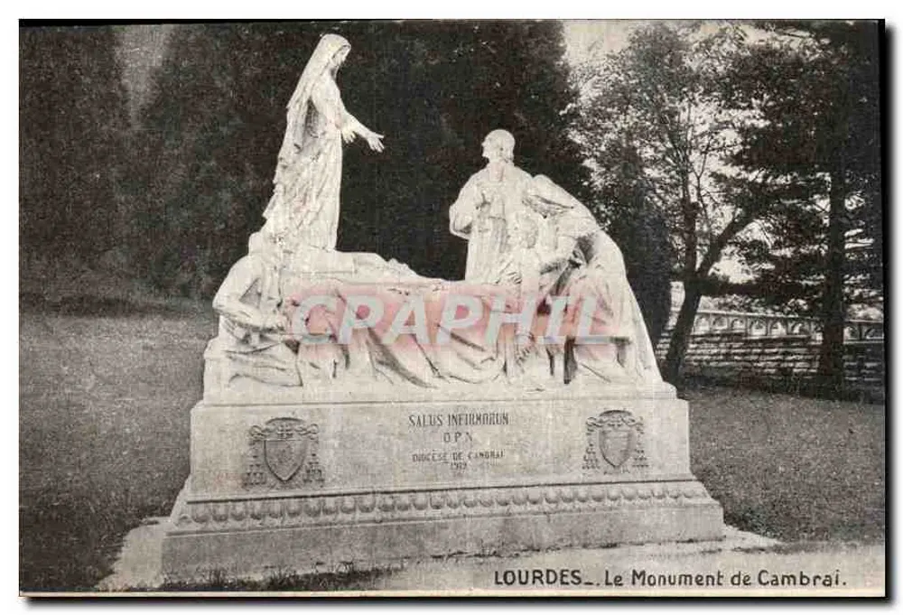 Lourdes — O Monumento de Cambrai — Edição Palais du Rosaire - Frente