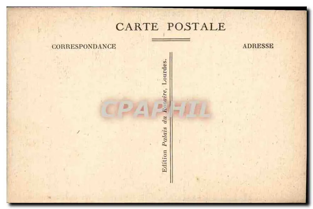 Lourdes — O Monumento de Cambrai — Edição Palais du Rosaire - Verso