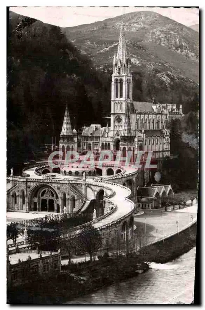 A Basílica e o Gave — Lourdes — Edição P. D. n° 104 - Frente