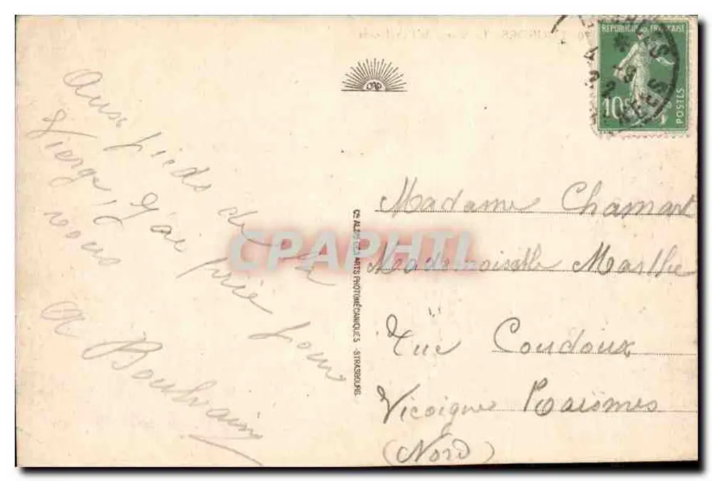Lourdes - A Virgem da Esplanada — CAP, n° 170 - Verso