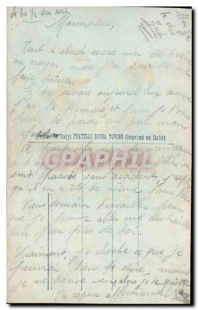 Casal — pose amorosa — Diëna, n° 02082 - Verso