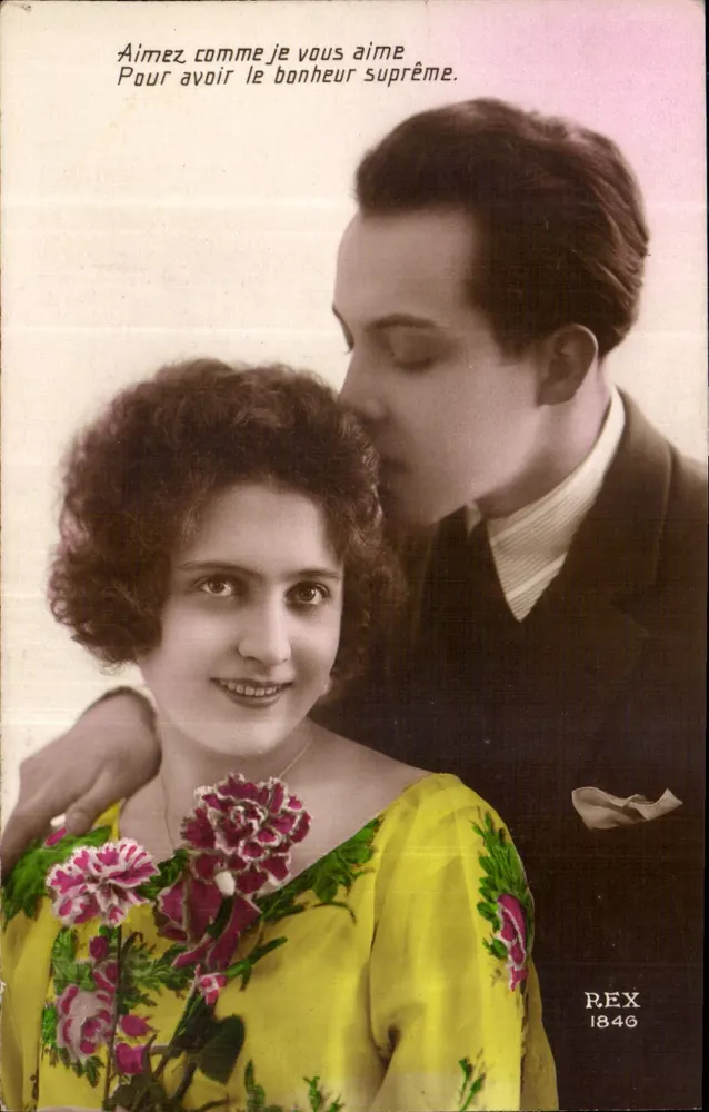 Casal amoroso — texto amoroso — REX 1846 - Frente