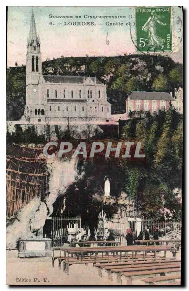 Lourdes — Lembrança do Cinquentenário — Edição P. V. - Frente