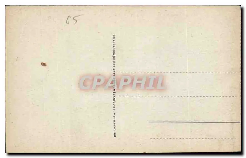 Lourdes - A Basílica e os Pirineus — editor C. Almadienne des Arts Mécaniques, Strasbourg, n° 189 - Verso