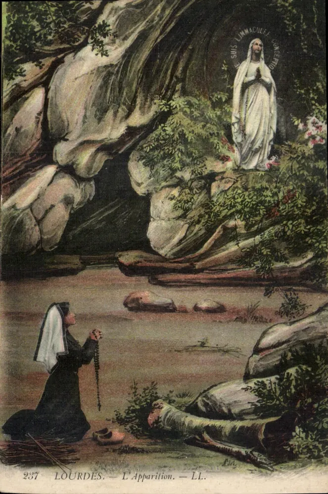 Lourdes — A Aparição — LL. n°237 - Frente