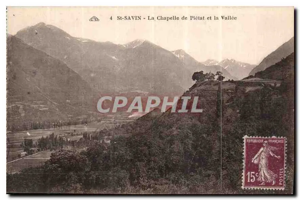 St-Savin - Die Kapelle von Piétat und das Tal — unbekannter Verlag, Nr. 4 - Vorderseite