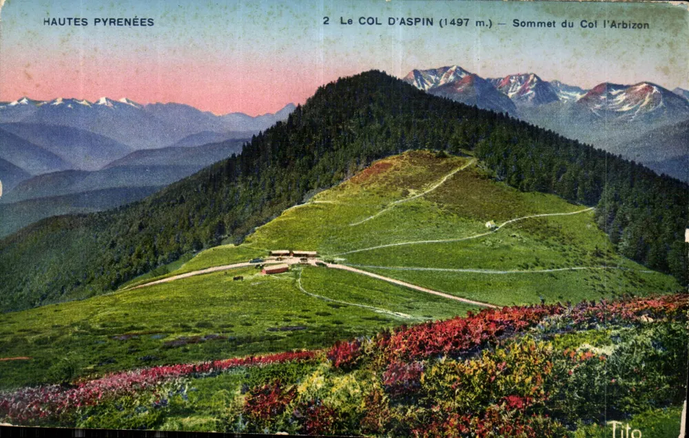 Hautes Pyrénées — Col d'Aspin (1497 m.) — Gipfel des Col l'Arbizon — Éditions Tito - Vorderseite