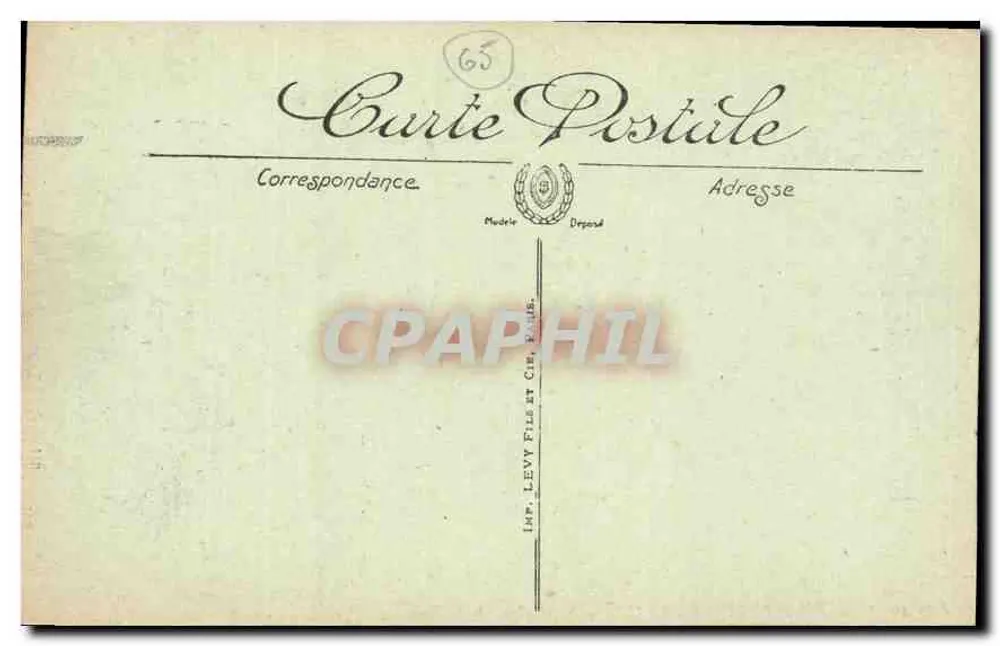 Rio de Pierrepitte em Luz — Tomada d'água de Souloin — Editor: Levvy Frères, Paris - Verso