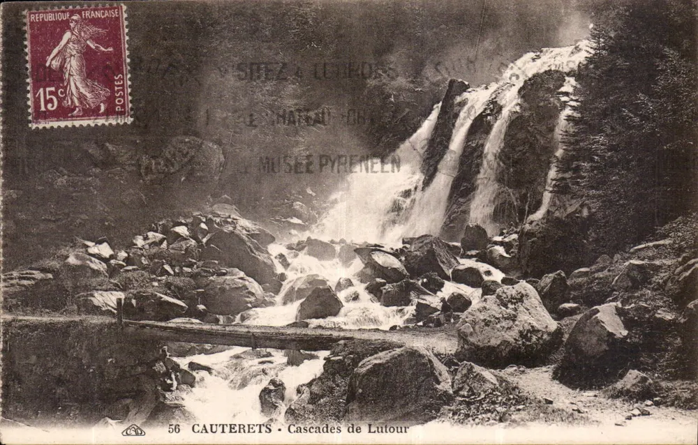 Cauterets - Wodospady Lutour — wydawca nieznany, n° 56 - Awers