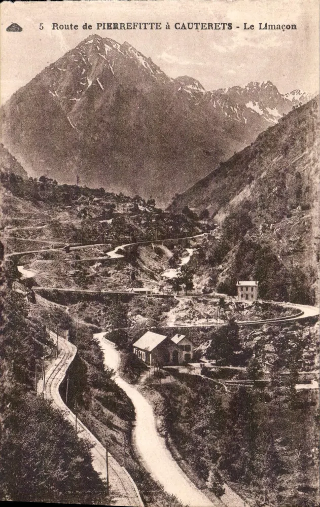 Trasa z Pierrefitte do Cauterets — Le Lémaçon — Stara pocztówka n°5 — Wydawca: C.P.A.P.H.I.L. - Awers