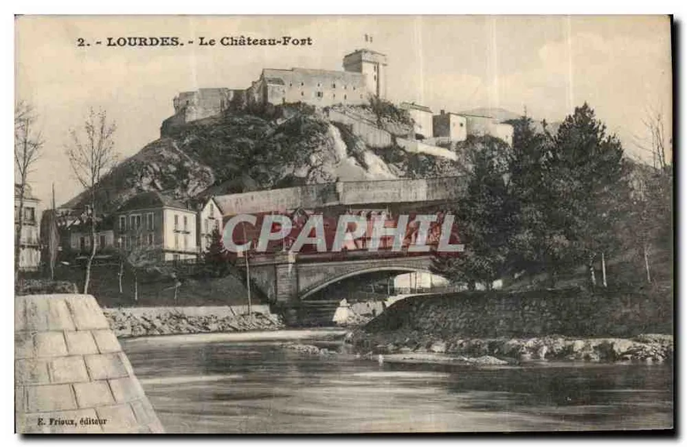 Lourdes - O Castelo-Forte — E. Frioux, editor, n°2 - Frente
