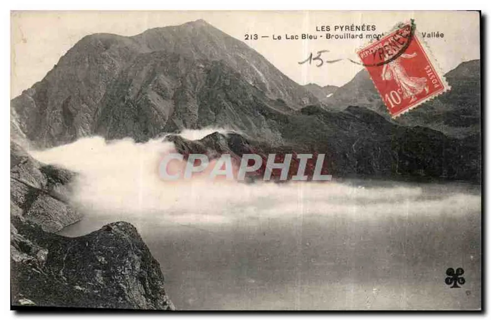 Os Pirineus — O Lago Azul - Neblina Montanhosa — Vale - Frente