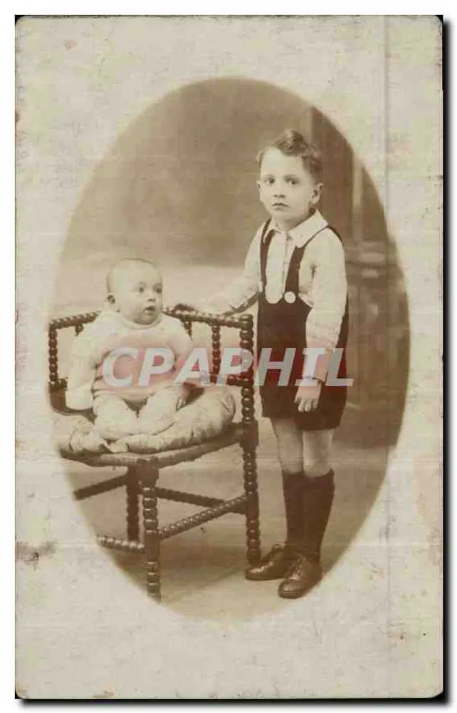 Kind en baby — fotostudio — W. Rémy, Canteleu - Voorkant