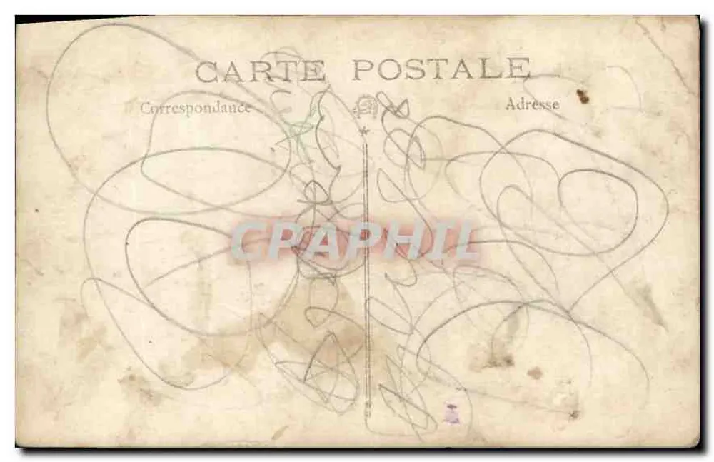 Bebê sentado — fotografia de estúdio — Carte postale - Verso