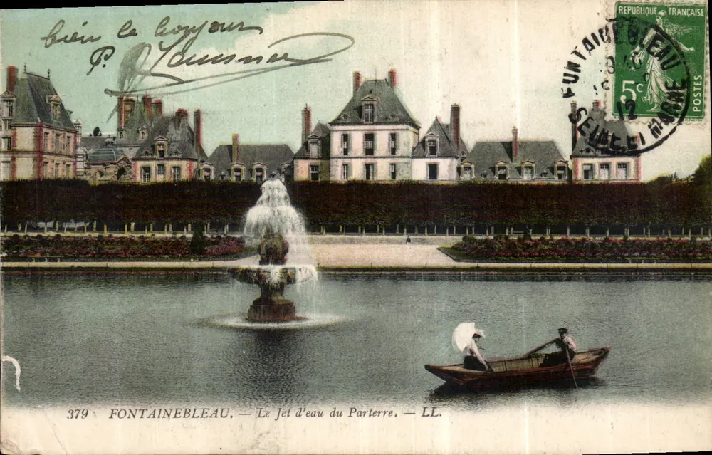 Fontainebleau — Le Jet d'eau du Parterre — LL. n° 379 - Vorderseite
