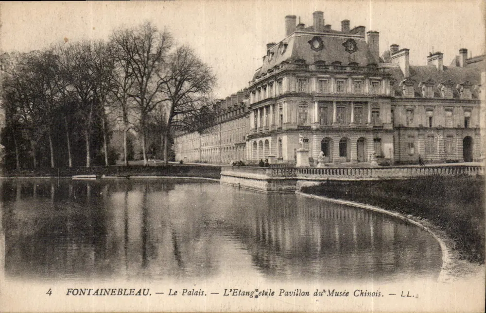 Fontainebleau — Das Schloss — Der See und das Pavillon des chinesischen Museums — LL. — n°4 - Vorderseite