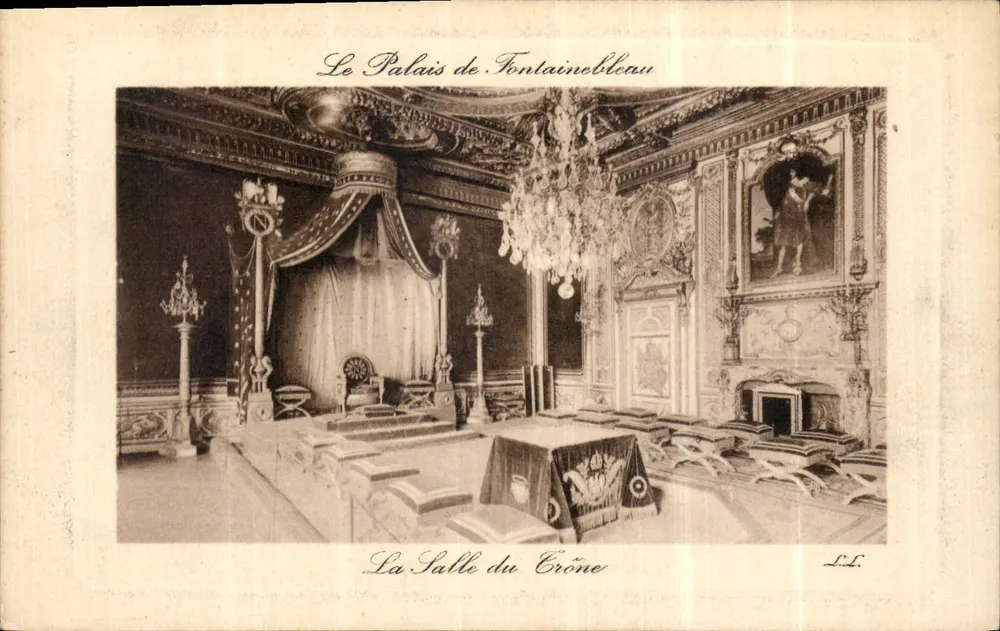 Das Schloss Fontainebleau — Die Thronhalle — Verlag L'Indépendant, Nr. 242 - Vorderseite