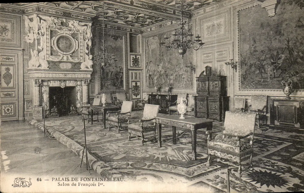Schloss Fontainebleau — Salon de François Ier — Anonymer Verlag, Nr. 64 - Vorderseite