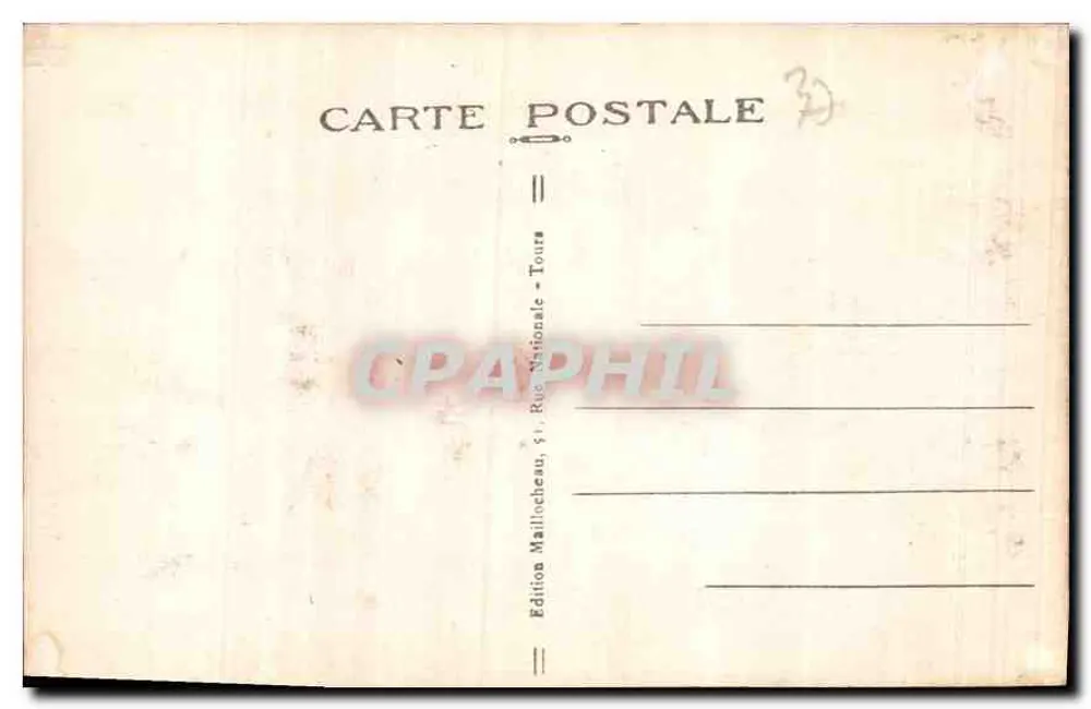 Tours (Loire-et-Loire) — Innenansicht der Kathedrale Saint-Gatien — Edition Mallocheau, n°61 - Rückseite