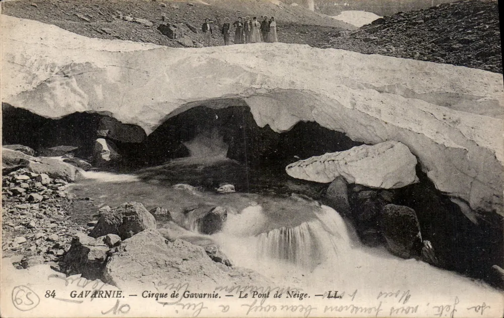 Gavarnie — Cirque de Gavarnie — Der Schneepont — LL - Vorderseite