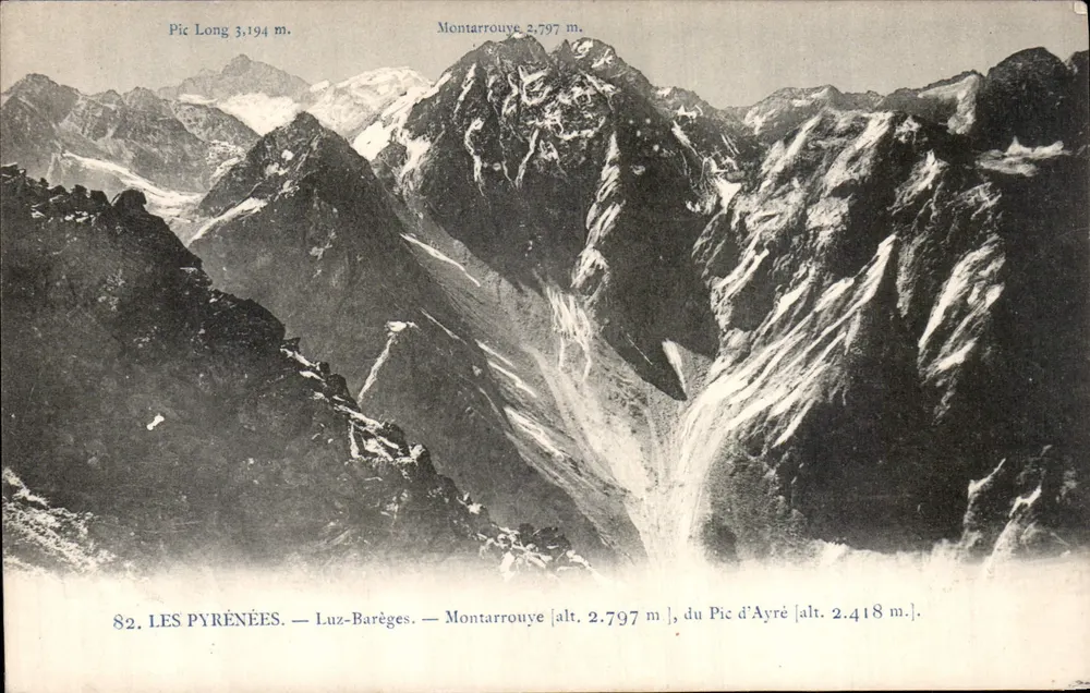 Die Pyrenäen — Luz-Barèges — Montarrouye und Pic d'Ayré - Vorderseite