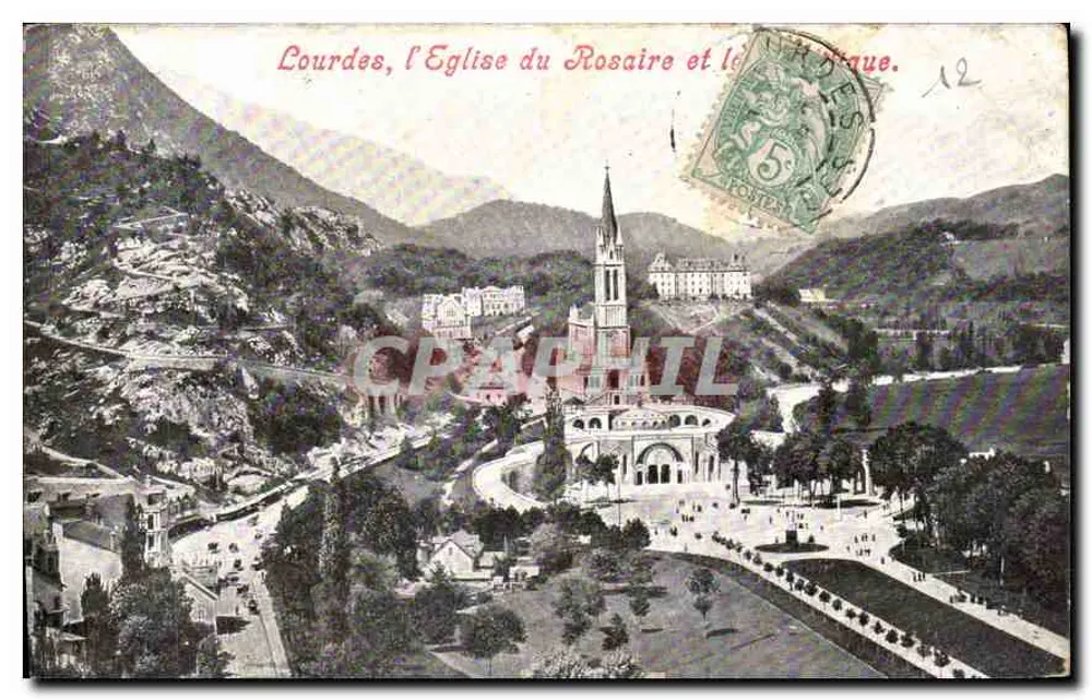 Lourdes, die Kirche des Rosenkranzes und das Heiligtum — Édition de l'Alliance Catholique Lourdes (Fr. Pt) - Vorderseite