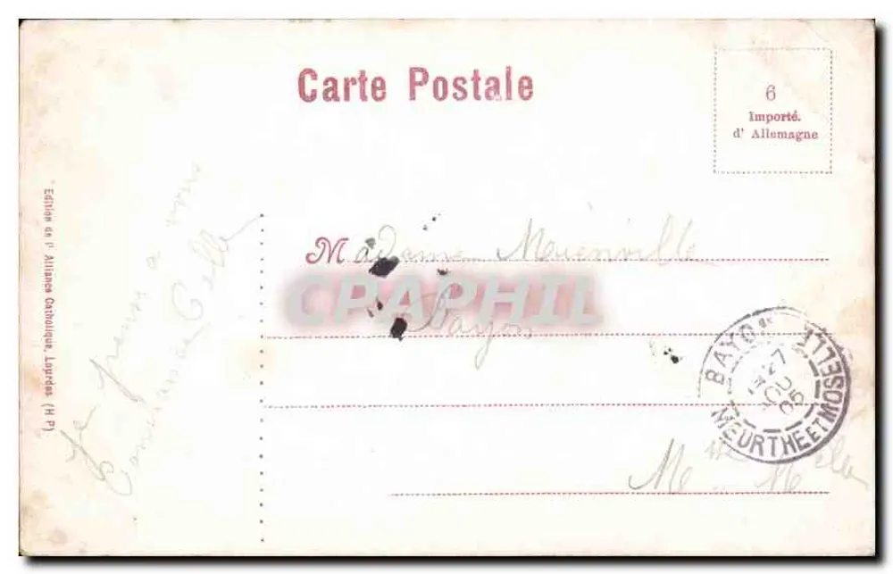 Lourdes, die Kirche des Rosenkranzes und das Heiligtum — Édition de l'Alliance Catholique Lourdes (Fr. Pt) - Rückseite