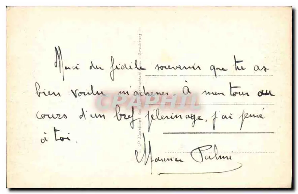 Lourdes — A Basílica e as Pirineus — editor anônimo, n° 189 - Verso