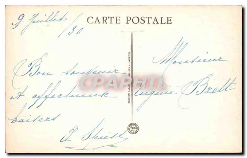 Lourdes — Esplanada — Wydawnictwo Pałacu Lourdes - Rewers