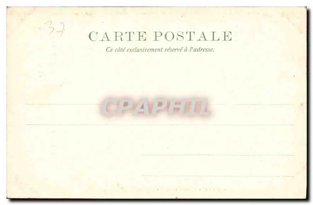 Sala de bilhar — Château de Chenonceaux — Kumazii Frères, éditeurs, Paris 713 - Verso