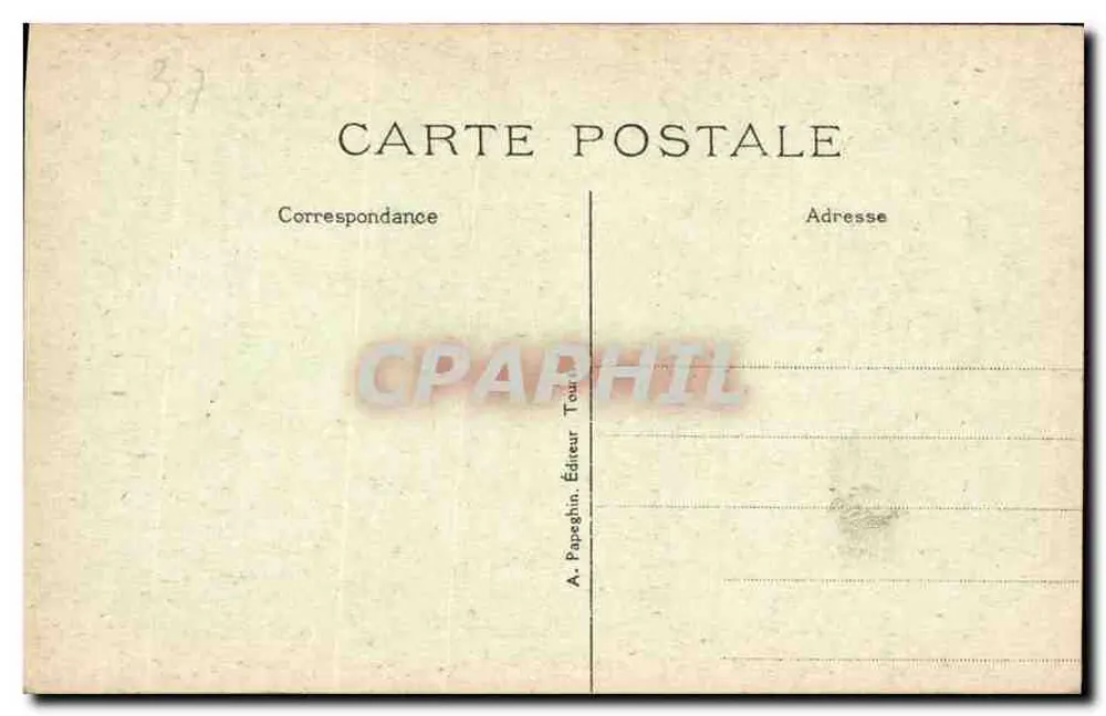 Amboise - Das Schloss - Innenansicht der Turm der Ritter — 15. Jahrhundert — A.P. n°22 - Rückseite