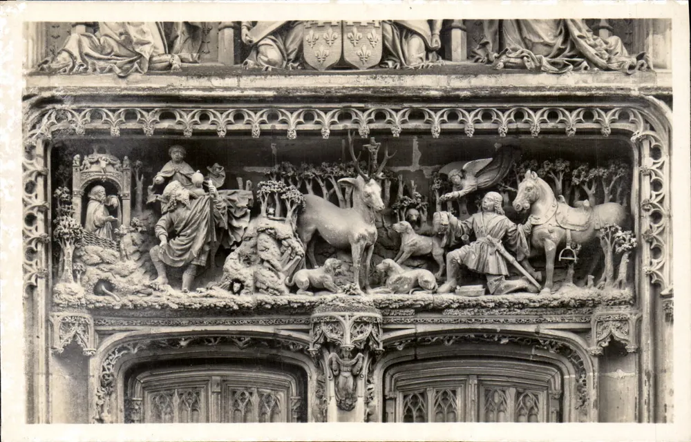 Tor der Kapelle Saint-Hubert — Schloss Amboise — Lévy & Nurdin, Paris - Vorderseite