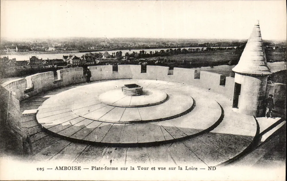 Amboise — Plattform auf der Turm und Blick über die Loire — ND - Vorderseite