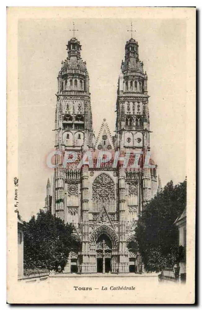 Tours — A Catedral — B. E., Paris - Frente