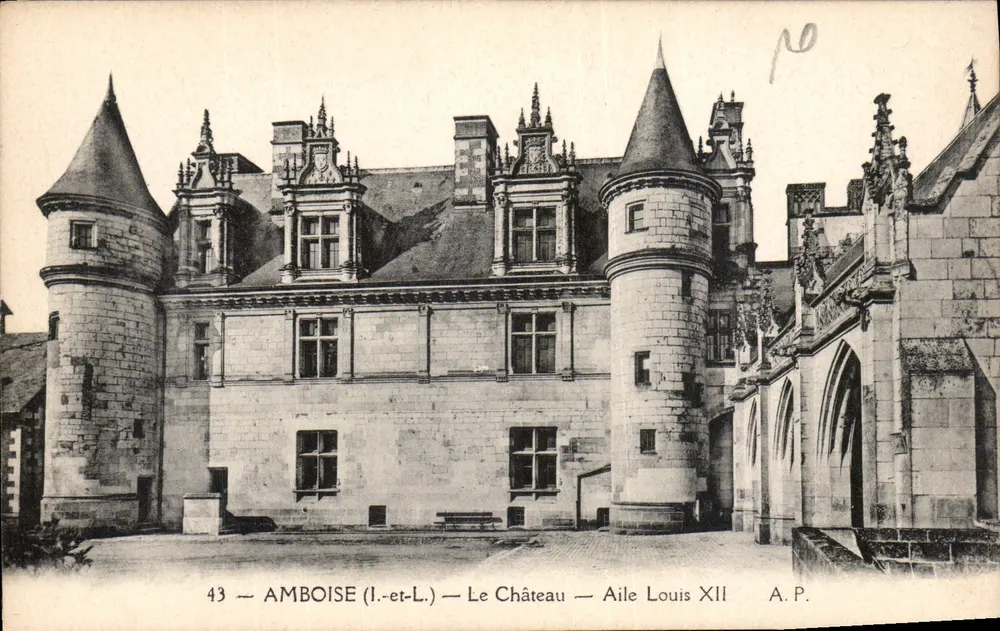 Amboise — Das Schloss — Flügel Louis XII — A.P. - Vorderseite