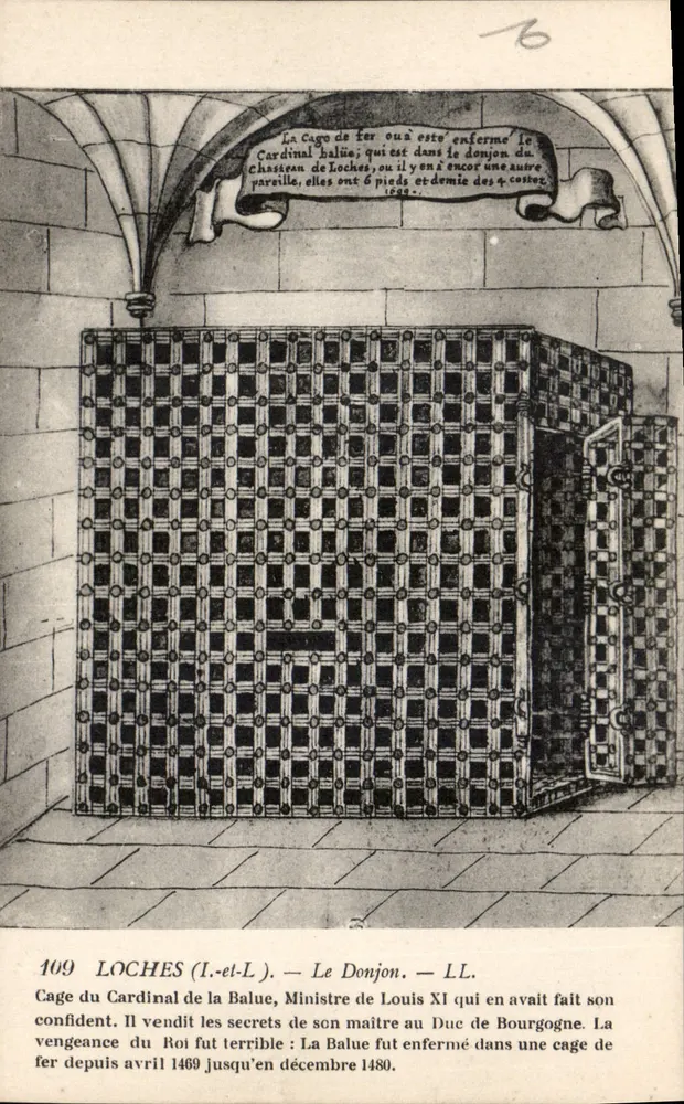 Loches (I.-et-L.) — O Donjon — Cela do Cardeal de La Baule - Frente