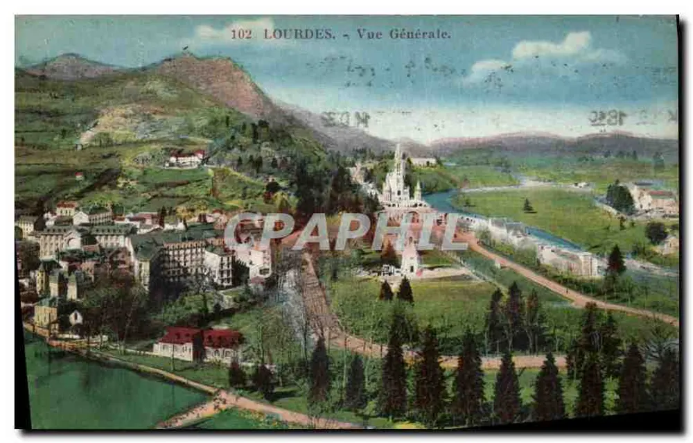 Lourdes — Vista Geral — Editor do Palácio de Béziers, n° 102 - Frente