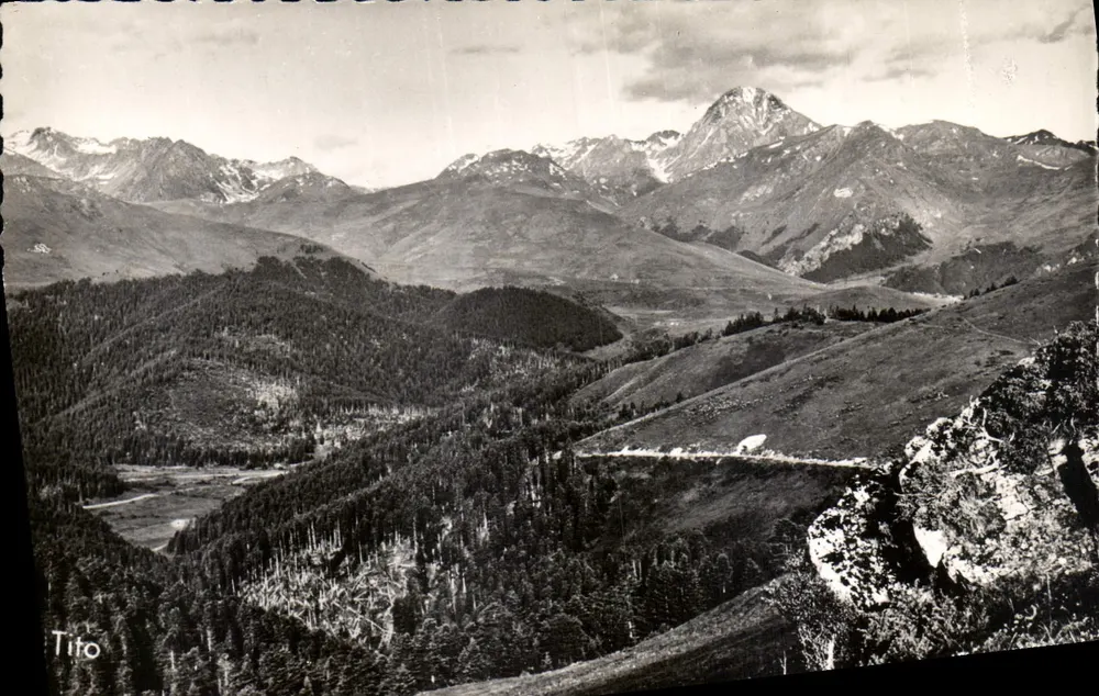 Col d'Aspin — Plateau de Payolle — Der Pic du Midi de Bigorre (2877 m) — M. Berjaud, 1170 - Vorderseite