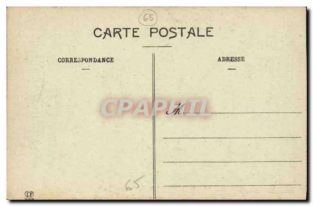 Gavarnie — Allgemeiner Blick auf den Cirque — Phototype Labouche Frères, Toulouse, n°718 - Rückseite
