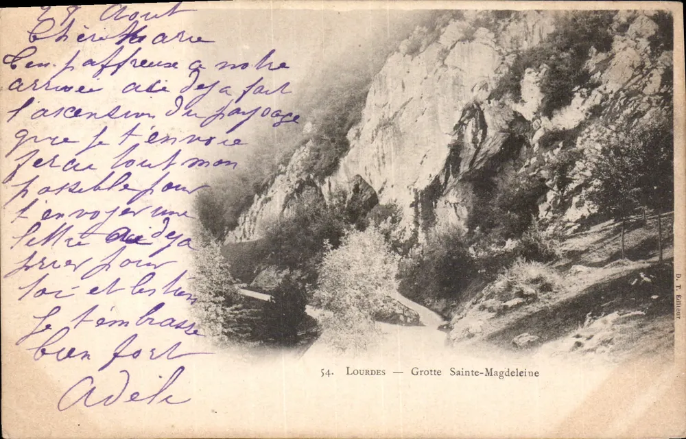 Lourdes — Gruta Santa Magdalena — T. Kühnour, n°54 - Frente